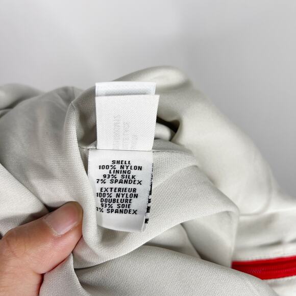 Diane Von Furstenberg 8 Red Sarita Floral Embroidered Sheath Dress 3/4 Sleeve - Picture 10 of 12